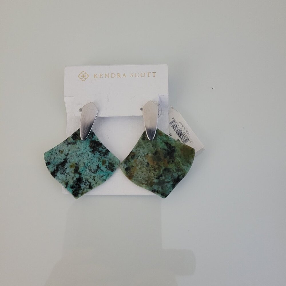 Kendra Scott Astoria Green Drop Earrings